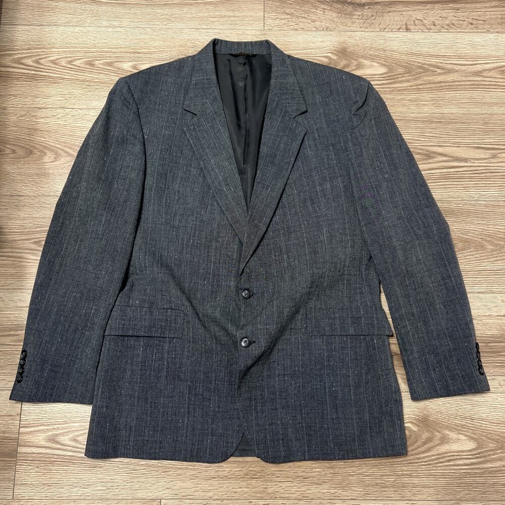 LACROSSE Men’s Grey Blazer Sport Coat Suit Jacket Vintage Size 46L